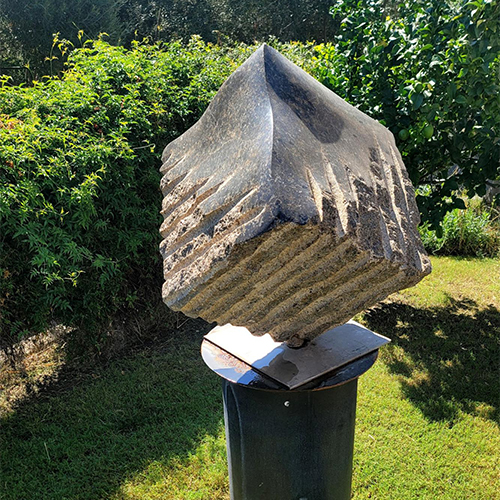 Cube on Steel Plate