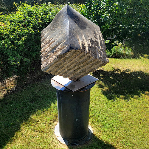 Cube on Steel Plate - Image 2